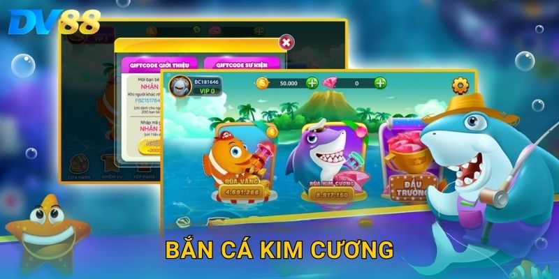 Bắn Cá Kim Cương DV88 – Săn Kho Báu Giá Trị Trong Đại Dương Sâu Thẳm